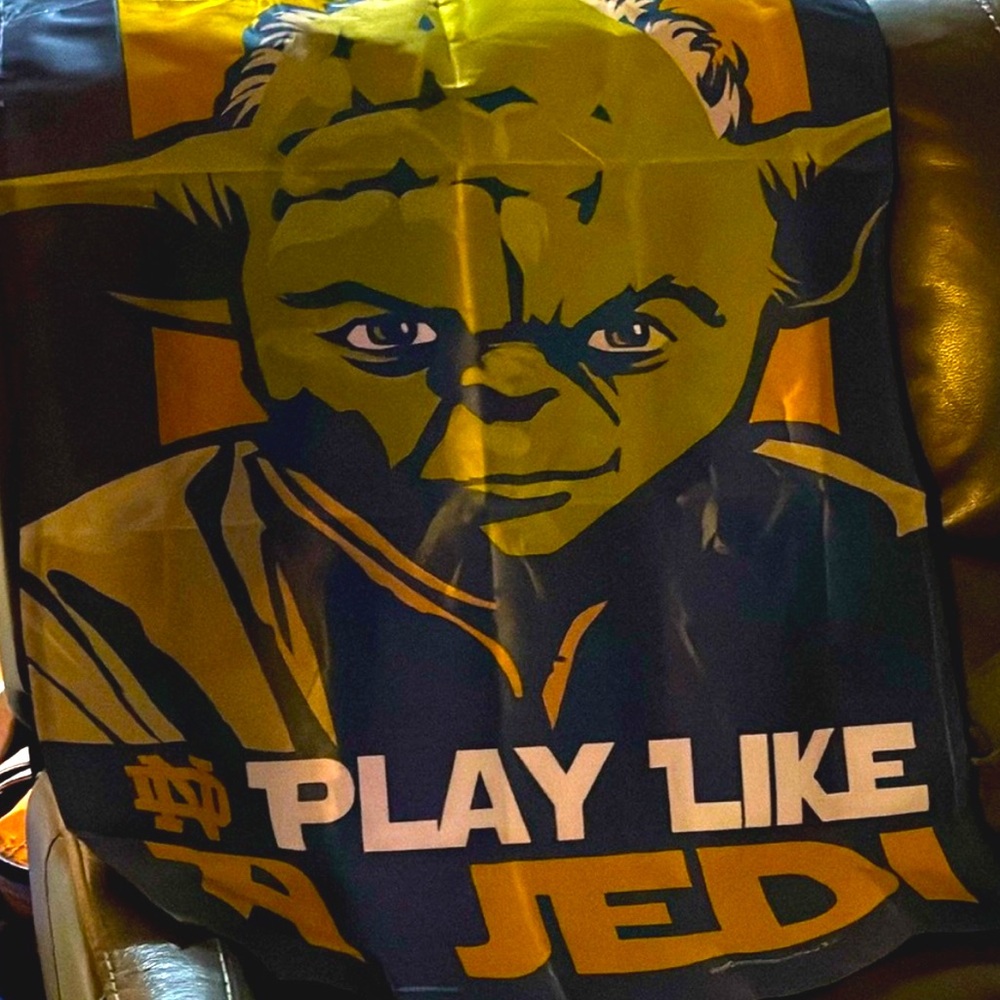 NWOT Notre Dame Flag Play Like A Jedi!